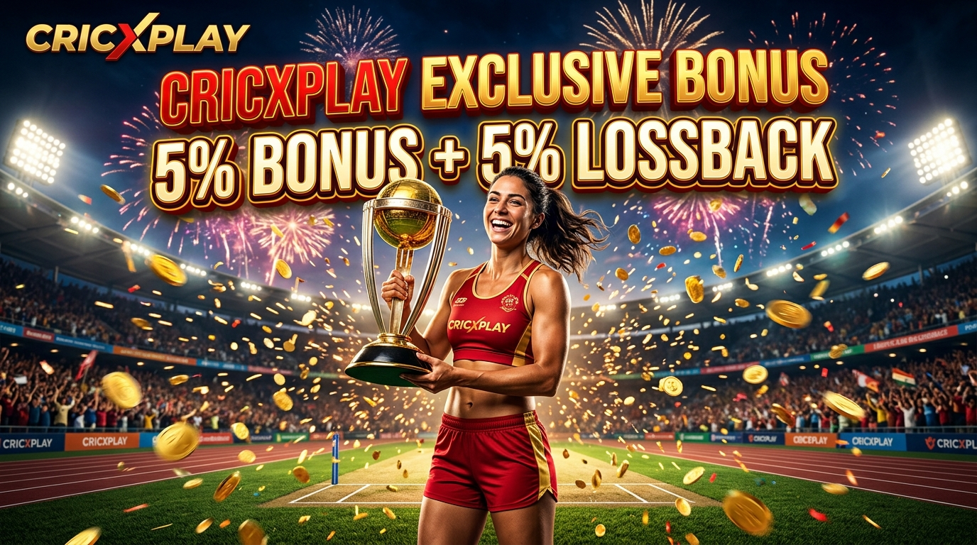 CricXPlay 10% Exclusive Bonus with Sportswoman